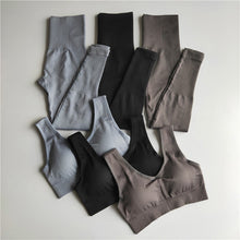 Load image into Gallery viewer, 2 Piece Set Women Seamless Yoga Set