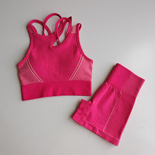 Load image into Gallery viewer, Seamless Yoga Set 2 Piece Sports Suit
