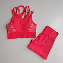 Load image into Gallery viewer, Seamless Yoga Set 2 Piece Sports Suit
