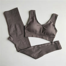 Load image into Gallery viewer, 2 Piece Set Women Seamless Yoga Set
