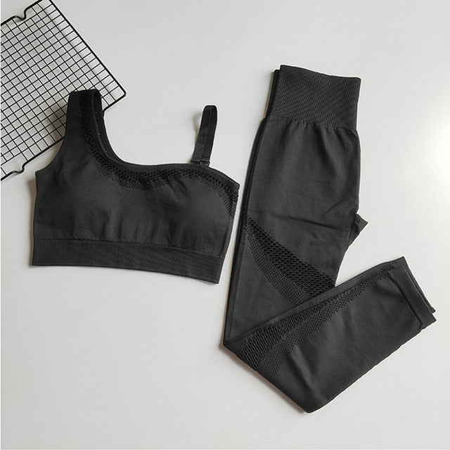 Seamless Yoga Set Women Gym Clothing Sportswear