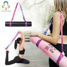 Load image into Gallery viewer, Yoga Mat Strap Belt Adjustable Sports Sling  Shoulder Carry
