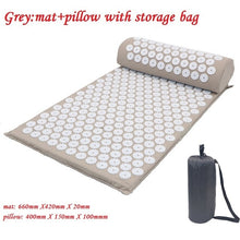 Load image into Gallery viewer, Massager Cushion Massage Yoga Mat Acupressure Relieve Stress Back Body Pain Spike Mat Acupuncture Massage Yoga Mat with Pillow
