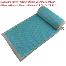 Load image into Gallery viewer, Massager Cushion Massage Yoga Mat Acupressure Relieve Stress Back Body Pain Spike Mat Acupuncture Massage Yoga Mat with Pillow
