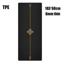 Load image into Gallery viewer, 183X68cm 6mm Suede TPE Yoga Mat Fitness Gym Sports Mats Pilates Exercise Pads With Position Line Non-slip Yoga mats Absorb Sweat
