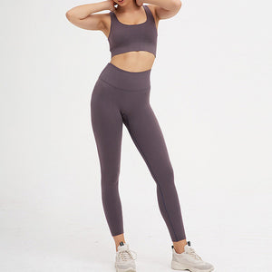 2 Piece Set Workout Clothes for Women Sports Bra and Leggings Set