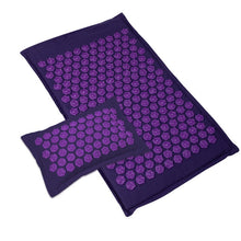 Load image into Gallery viewer, Nature Linen Coconut palm Massage Yoga mat sport pillow mat with bag Lotus Spike Acupressure Mat Cushion
